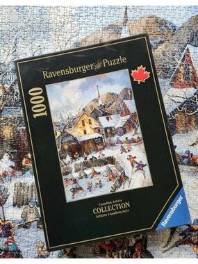 Ravensburger Canadian Artists Collection 1000 Piece Winter Hockey Puzzle